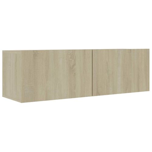 Meuble TV Chêne Sonoma 100x30x30 Cm Bois D’ingénierie