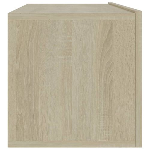 Meuble TV Chêne Sonoma 100x30x30 Cm Bois D’ingénierie
