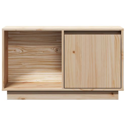 Meuble TV 74x35x44 Cm Bois De Pin Massif