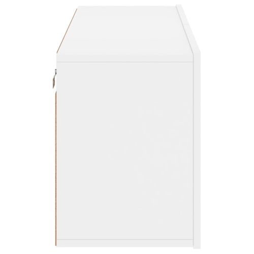 Meuble TV Mural Blanc 100x30x41 Cm