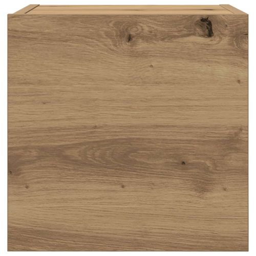 Meuble TV Mural Chêne Artisanal 30,5x30x30 Cm