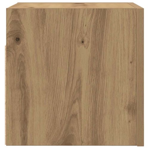 Meuble TV Mural Chêne Artisanal 30,5x30x30 Cm