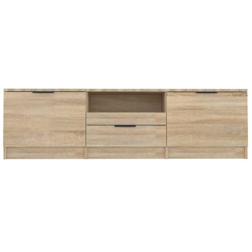 Meuble TV Chêne Sonoma 140x35x40 Cm Bois D'ingénierie