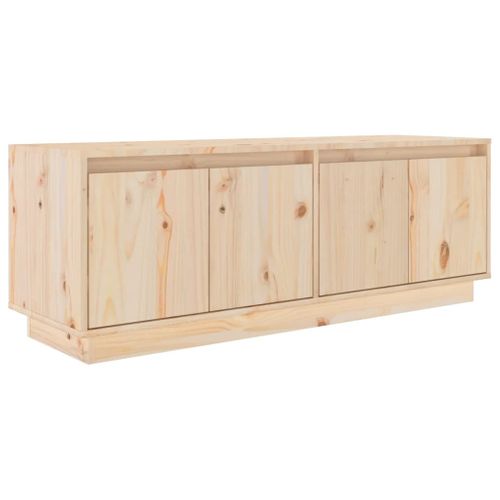 Meuble TV 110x34x40 Cm Bois De Pin Massif