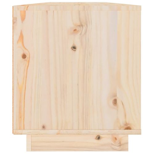 Meuble TV 110x34x40 Cm Bois De Pin Massif
