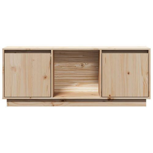 Meuble TV 110,5x35x44 Cm Bois De Pin Massif