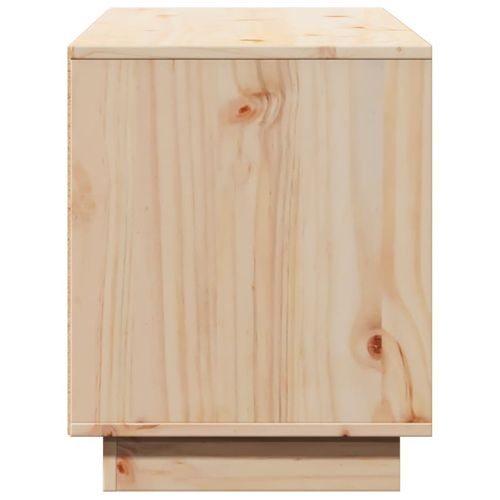 Meuble TV 110,5x35x44 Cm Bois De Pin Massif