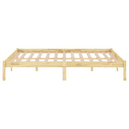 Cadre De Lit Bois Massif 140x190 Cm