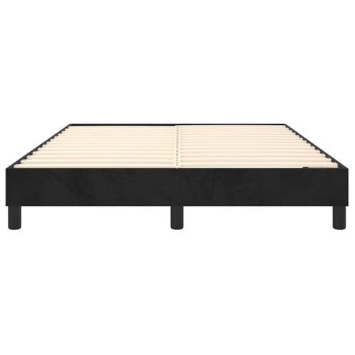 Cadre De Lit Noir 140x190 Cm Velours