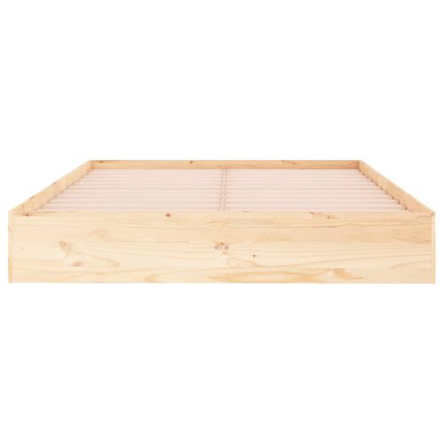 Cadre De Lit Bois Massif 140x190 Cm