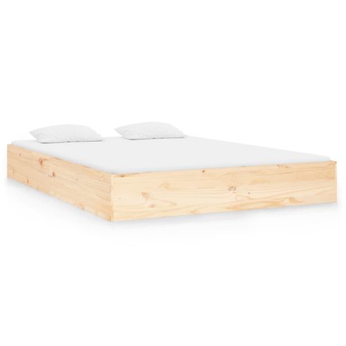 Cadre De Lit Bois Massif 140x190 Cm