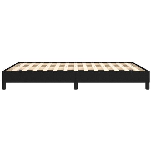 Cadre De Lit Noir 140x190 Cm Tissu