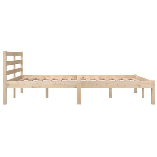 Cadre De Lit Bois De Pin Massif 140x190 Cm