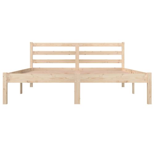 Cadre De Lit Bois De Pin Massif 140x190 Cm