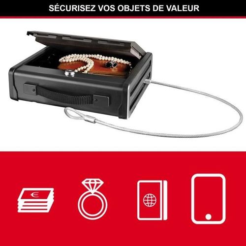 Coffre-fort De Sécurité Compact Avec Câble De Fixation