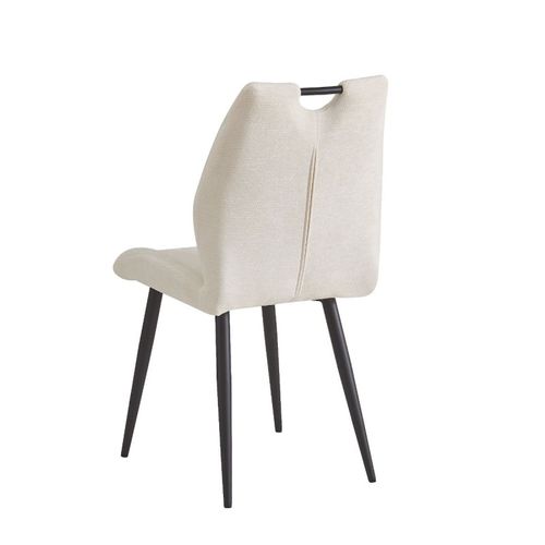Chaise Avec Poignée Tissu Beige Lieve