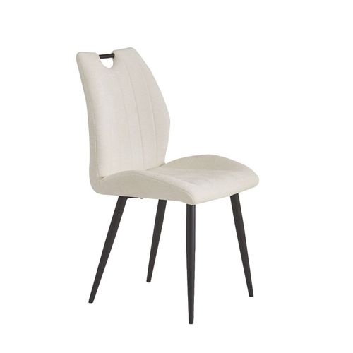 Chaise Avec Poignée Tissu Beige Lieve