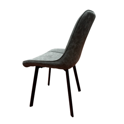 Chaise Pu Gris Foncé Robin