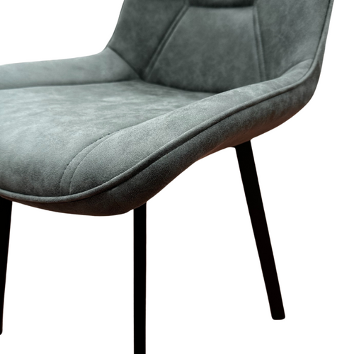Chaise Pu Gris Foncé Robin