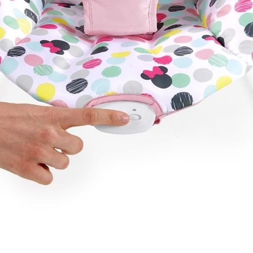 Minnie- Transat Bébé Confettis, Arche Avec Jouets D'éveil Amovibles, Vibrations Apaisantes