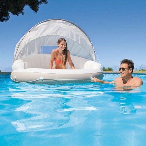 Banquette 2 Places Lounge Caraïbes Gonflable Intex - Beige