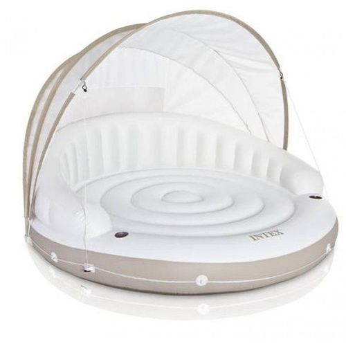 Banquette 2 Places Lounge Caraïbes Gonflable Intex - Beige