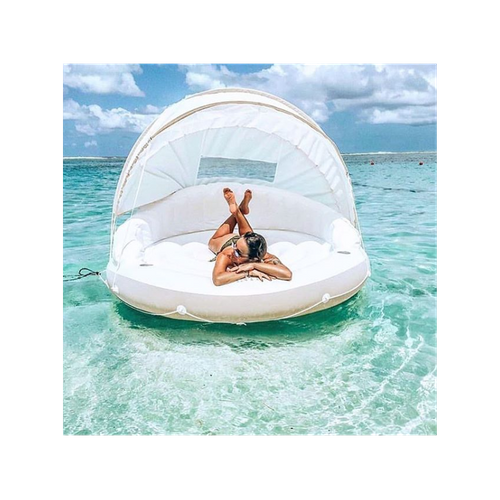 Banquette 2 Places Lounge Caraïbes Gonflable Intex - Beige