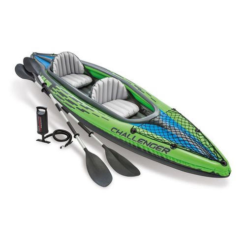 Kit Kayak Gonflable 2 Places Challenger K2 Avec Rames Et Gonfleur