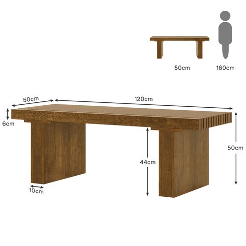 Table Basse Rectangulaire, 120 Cm Grande Table Basse Moderne En Bois, Table De Cocktailn