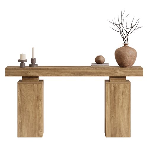 Table Console De 160 Cm De Long, Table D'entrée De Ferme Derrière Le Canapé