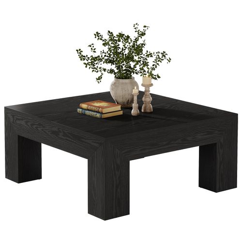 Table Basse Carrée Pour Salon, Grande Table Basse Centrale Noire