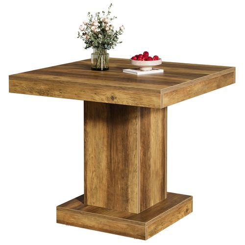 Table De Salle à Manger Carrée Pour 4 Personnes, Table De Cuisine De Style Campagnard