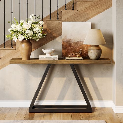 Console Étroite De 160 Cm – Idéale Comme Table D'appoint Derrière Le Canapé