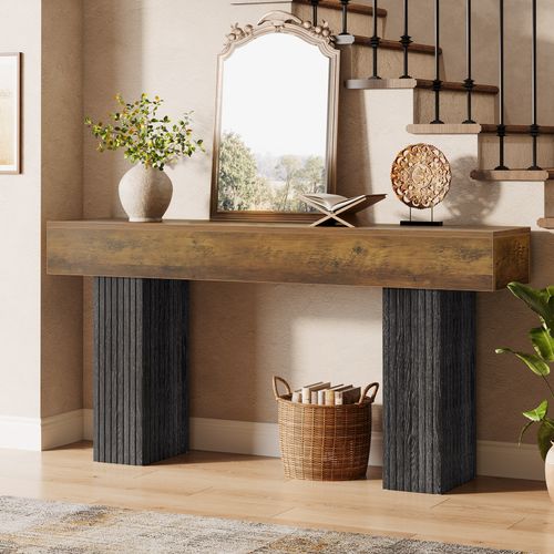 Table Console Longue D'entrée, Style Campagnard, à Placer Derrière Le Canapé, Pour L'entrée