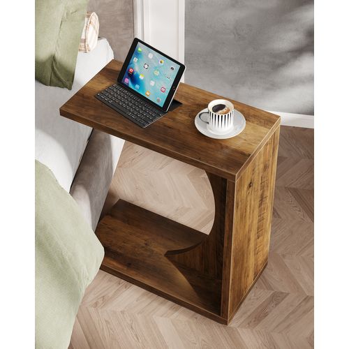 Table D'appoint En Forme De C Pour Canapé, Petite Table De Chevet Pour Canapé