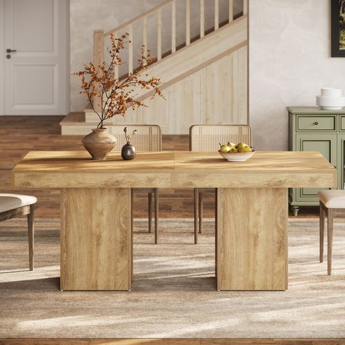 Table à Manger Carrée De 100 Cm Pour 4 Personnes, Petite Table De Cuisine De Style Campagnard