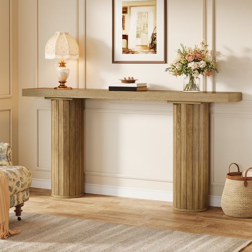 Table Console Extra-longue De 160cm, Table D'entrée Rectangulaire,table De Canapé Derrière Le Canapé
