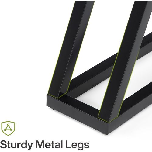 Console Étroite De 160 Cm, Table De Canapé Longue Derrière Le Canapé Pour Entrée, Couloir, Noir