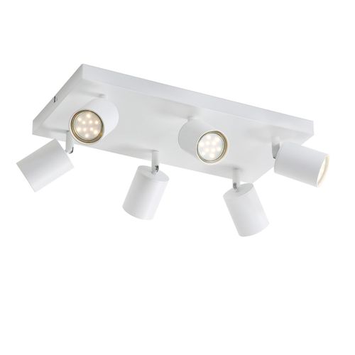 Spot Plafonnier Orientable Blanc Gu10 à 330° Moderne