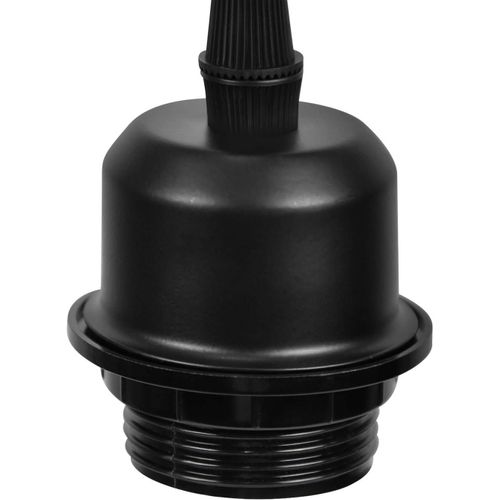 Suspension Noir Métal Diam.30cm E27 Vintage Rétro Cuisine Industrielle