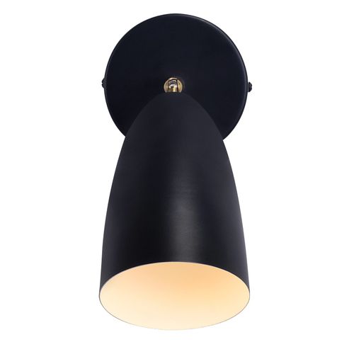 Applique Murale D'intérieur Noire - Spot Mural Vintage Pour Chambre à Coucher Rétro Gu10