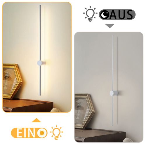 Applique Murale LED Applique Intérieure Moderne 100 Cm Blanc Chaud 3000 K Orientable