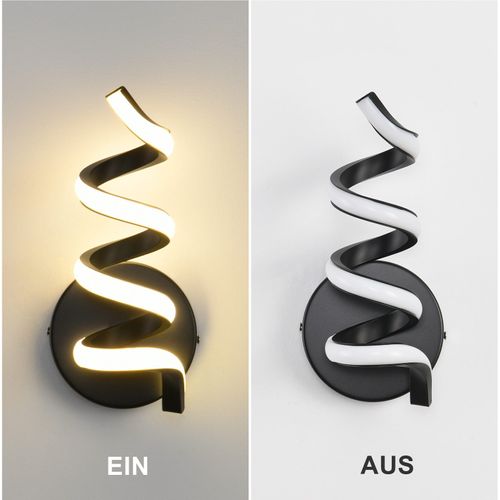 Applique Murale LED D'intérieur Noire Moderne 7 W Pour Escalier Blanc Chaud 3000 K