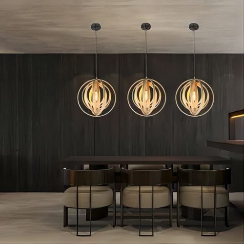 Lustre En Bois Blanc, Suspension Vinatge E27, Style Maison De Campagne