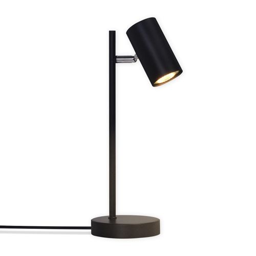 Lampe De Chevet Lampe De Table Noire Salon Pivotante 350° Gu10 Métal Bureau