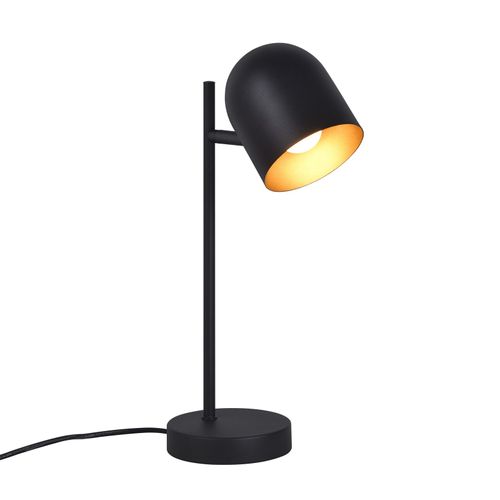 Lampe De Table rétro Vintage Lampe De Table Salon Industriel En Or Noir En Métal E14