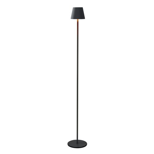 LED Lampadaire Noir Moderne Dimmable 125cm 3 Températures De Couleur USB Salon
