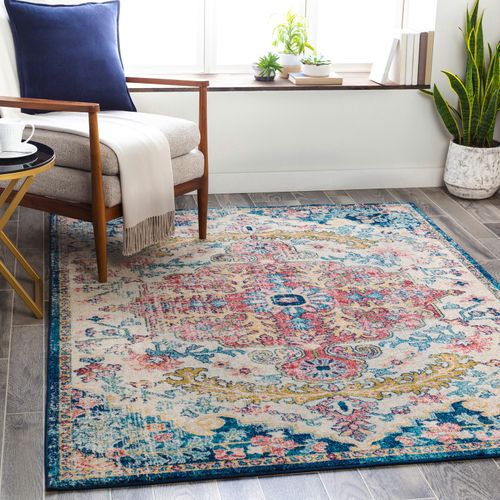 Tapis Vintage Oriental Bleu/rouge 160x220 Cm Maverick