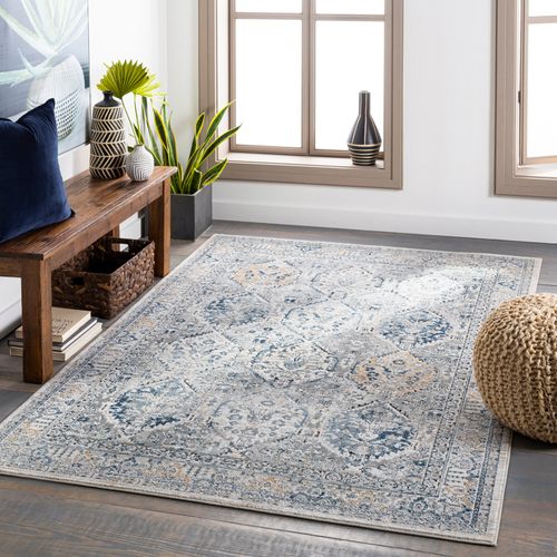 Tapis Vintage Oriental Bleu 200x275 Cm Camila