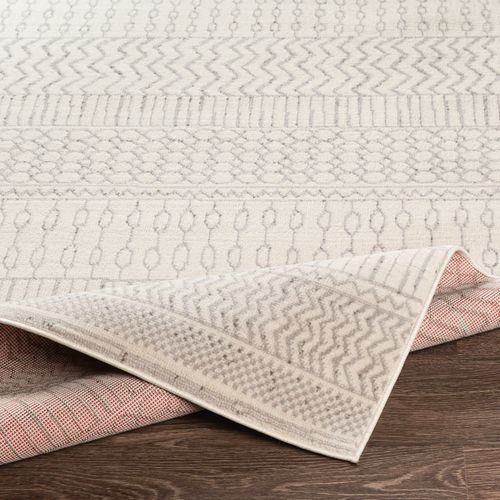 Tapis Scandinave Bohème Blanc/gris 200x275 Cm Bianca